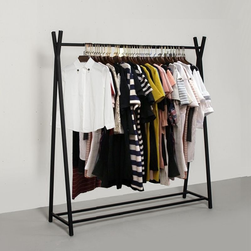 Industrial Metal Hall Stand Entry Hall Tree with Cross Shape Clearhalo 'Entry & Mudroom Furniture' 'furn' 'furn_hall_tree_coat_racks' 'Furniture' 'Hall Trees & Coat Racks' 'hall_tree_coat_racks' 1200x1200_c656a7ab-9c75-47ba-ae48-116d21b54b9c