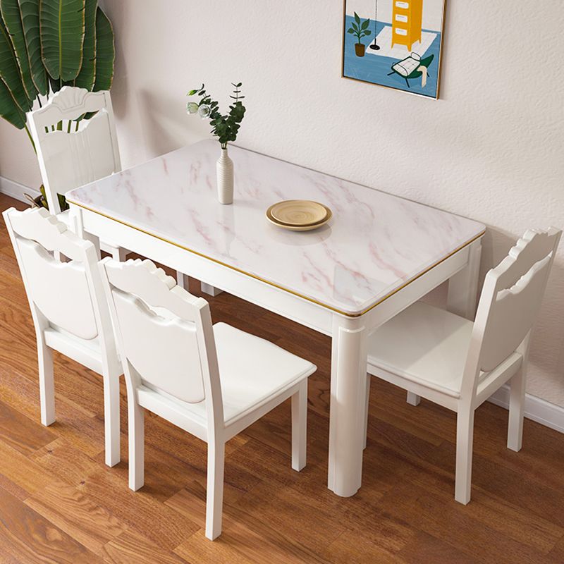 Modern Fixed Dining¬†Room¬†Table¬†Set Marble Top Dining Room Furniture for Restaurant Clearhalo 'Dining Room Sets' 'Dining Tables & Seating' 'dining_room_set' 'Furniture' 'furniture_dining_room_set' 'Kitchen & Dining Furniture' 'kitchen&dining_furn' 'kitchen' 1200x1200_c6597918-19b7-4c1f-8bba-d8e0a6546cb4