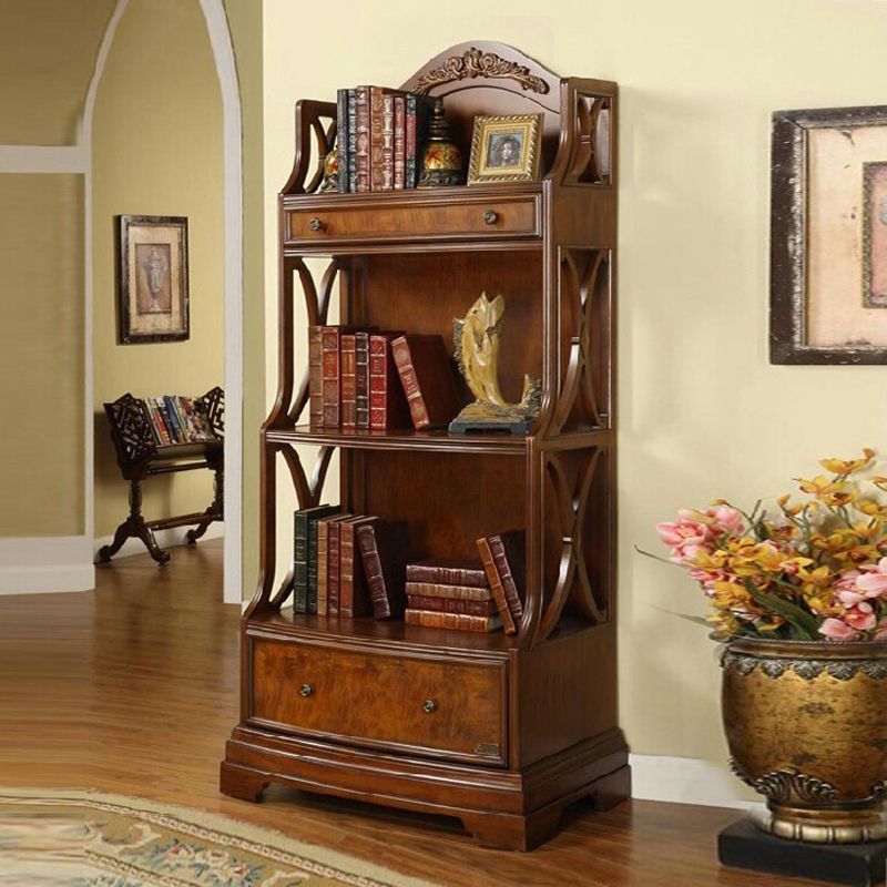 Contemporary Closed Back Bookshelf Vertical Solid Wood Bookcase Clearhalo 'Bookcases' 'furn' 'furn_bookcases' 'Furniture' 'Office Furniture' 1200x1200_c65aac58-f0b9-4470-b97a-f476e8428f5d