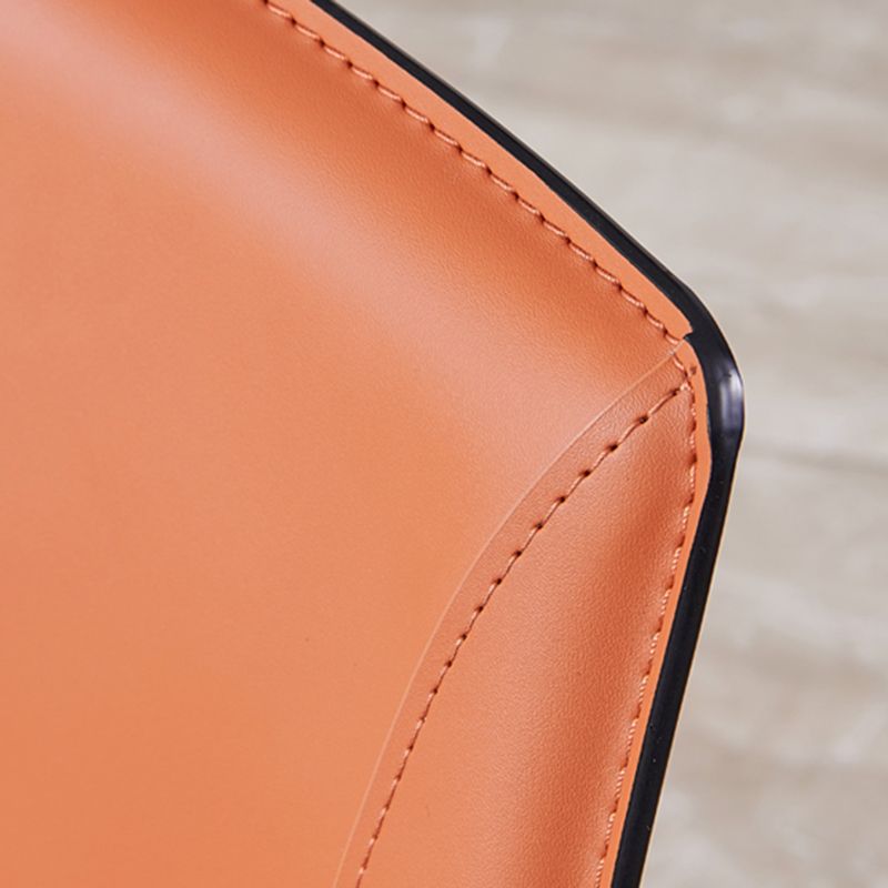 Sillas de comedor de estilo moderno sillas de comedor sin brazos con patas de metal para cocina