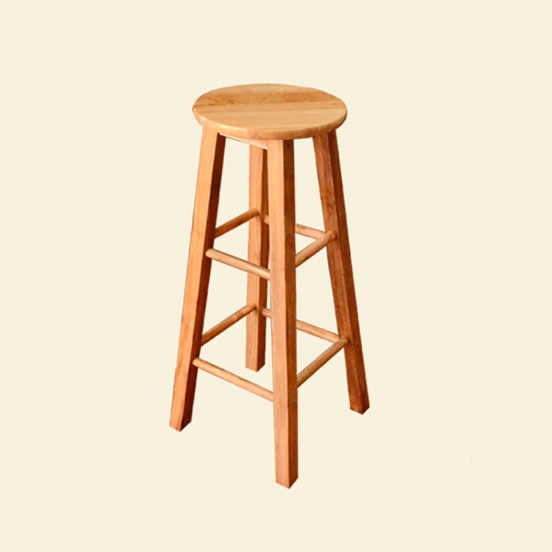 Modern Armless Backless Counter Stool Wood Bar Stool with Wooden Seat and Pedal Clearhalo 'Bar Furniture' 'Bar Stools' 'bar_stools' 'furn' 'furn_bar_stools' 'furniture_bar_stools' 'Kitchen & Dining Furniture' 'kitchen&dining_furn' 'kitchen' 'kitchen_furn' Furniture' 1200x1200_c65bc6b7-7bd3-4373-942a-83ca2c85782e