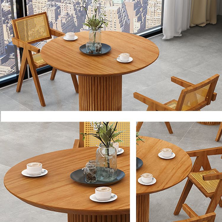 Modern Pedestal Casual Dining Table Round Solid Wood Dinner Table Kitchen Home Clearhalo 'Dining Tables & Seating' 'Dining Tables' 'dining_table' 'furn' 'furn_dining_table' 'Furniture' 'furniture_dining_table' 'Kitchen & Dining Furniture' 'kitchen' 'kitchen_dining_table' 1200x1200_c65ef1c3-1f97-49e4-ae6b-a9d59f4aad91