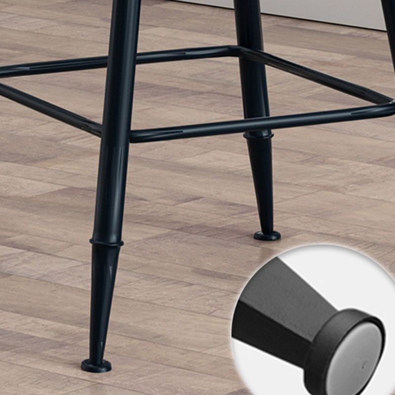 Industrial Low Back Coffee Shop Stool Matte Finish Iron Bar Stool Clearhalo 'Bar Furniture' 'Bar Stools' 'bar_stools' 'furn' 'furn_bar_stools' 'Furniture' 'furniture_bar_stools' 'Kitchen & Dining Furniture' 1200x1200_c65fcfcb-5d80-4f74-b49e-ec06ff1d80cb