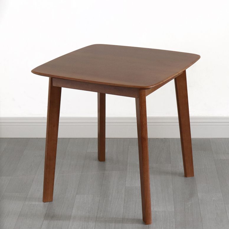 23.5" Rubberwood Solid Wood Dining Table Square 4 Legs Dining Table for Home Use Clearhalo ' dining_table' 'Dining Tables & Seating' 'Dining Tables' 'furn' 'furn_dining_table' 'Furniture' 'furniture_dining_table' 'Kitchen & Dining Furniture' 'kitchen&dining_furn' 'kitchen' 'kitchen_dining_table' 1200x1200_c6616f43-6302-489b-a331-9f54b328ca33