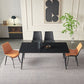 Industrial Kitchen Dinner Table Stone Rectangle 4 Legs Dining Table Clearhalo 'Dining Tables & Seating' 'Dining Tables' 'dining_table' 'furn' 'furn_dining_table' 'Furniture' 'Kitchen & Dining Furniture' 1200x1200_c662300f-cf6e-4bd0-b773-03a94c6984b6
