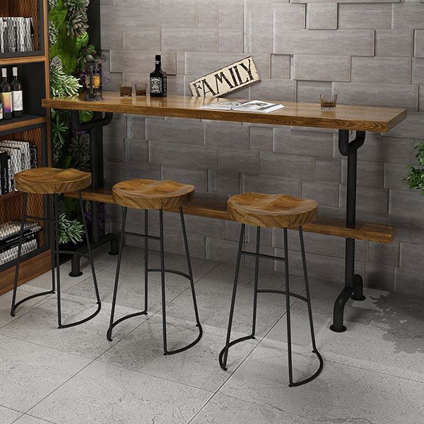 1/2/4/7/9 Pieces Bar Pub Table Set Solid Wood Bar Stool and Table Set Clearhalo 'Bar Furniture' 'furn' 'furn_home_bar_bar_sets' 'Furniture' 'Home Bars & Bar Sets' 'home_bar_bar_sets' 'Kitchen & Dining Furniture' 1200x1200_c662f0f5-2673-45b8-bfd6-6551f0b8969d