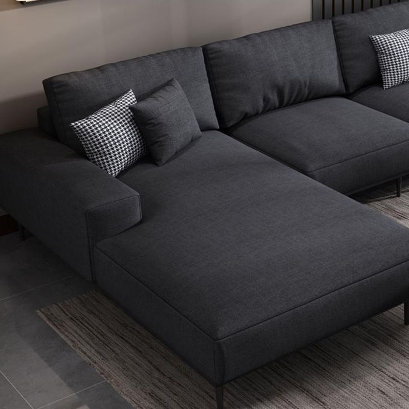 Cuscino contemporaneo indietro sezionale con braccia incassate per 4 persone