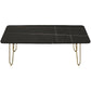 Glam Cocktail Table 4 Legs Slate Rectangular Single Coffee Table Clearhalo 'Coffee & Accent Tables' 'Coffee Tables' 'coffee_tables' 'furn' 'furn_coffee_tables' 'Furniture' 'Living Room Furniture' 1200x1200_c6681bda-c364-4e0d-93ec-d8e23dcefc6a