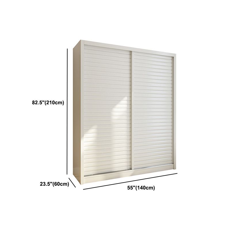 Armario de madera de armón de armario de estilo contemporáneo con puerta corredera para dormitorio