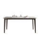 Rectangle Dining Table Mid-Century Modern Dining Table with Solid Wood Base