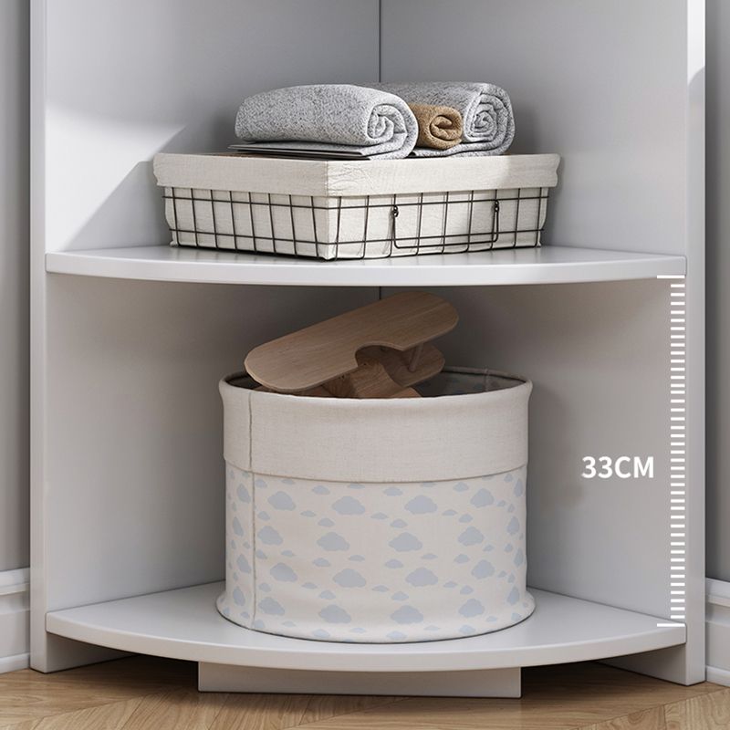 Triángulo de madera acento cofre con estantes cofre contemporáneo