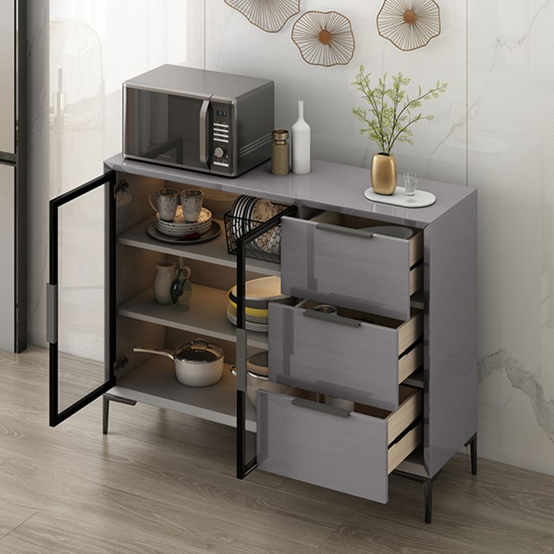 Moderni moderni mobili a buffet buffet sideboard con luci a LED