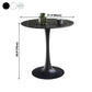 Simplicity Round Dining Table Sintered Stone Table with Black Tulip Base Clearhalo ' dining_table' 'Dining Tables & Seating' 'Dining Tables' 'furn' 'furn_dining_table' 'Furniture' 'furniture_dining_table' 'Kitchen & Dining Furniture' 'kitchen&dining_furn' 'kitchen' 'kitchen_dining_table' 1200x1200_c66def5b-2dd7-441e-9737-e249d7950e2a