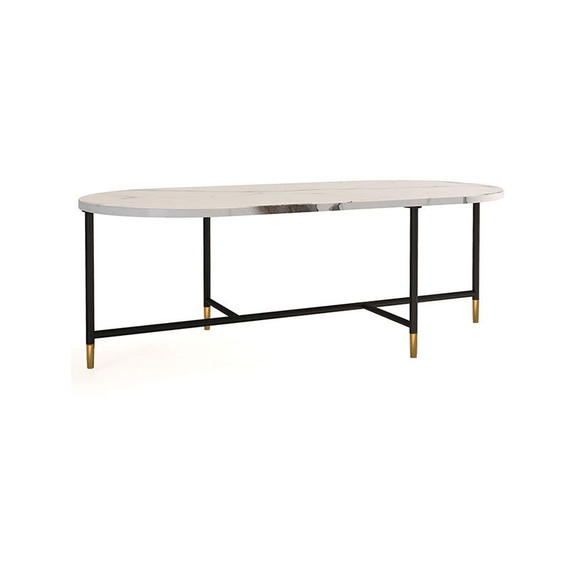 Round Marble Top Coffee Table Glam 4 Legs Coffee Cocktail Table Clearhalo 'Coffee & Accent Tables' 'Coffee Tables' 'coffee_tables' 'furn' 'furn_coffee_tables' 'Furniture' 'Living Room Furniture' 1200x1200_c66e394a-e9aa-487b-933c-ae844c94402f