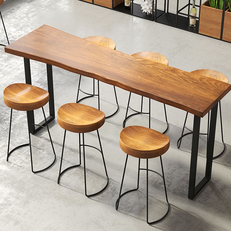 Contemporary Solid Wood Matte Finish Barstool Footrest Backless Stool Clearhalo 'Bar Furniture' 'Bar Stools' 'bar_stools' 'furn' 'furn_bar_stools' 'Furniture' 'furniture_bar_stools' 'Kitchen & Dining Furniture' 1200x1200_c66e7b22-ec4a-4703-ae44-38c083f90642