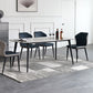 Industrial Rectangle Dining Table Gray Stone Top Dinette Table with Metal Legs Clearhalo 'Dining Tables & Seating' 'Dining Tables' 'dining_table' 'furn' 'furn_dining_table' 'Furniture' 'Kitchen & Dining Furniture' 1200x1200_c66f64f8-8a18-409e-9fce-73862d4a3e54