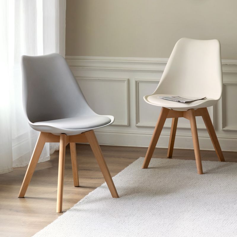 Glam Style Upholstered Armless Dining Chairs with Wooden Legs Side Chairs for Home Use Clearhalo ' kitchen&dining_furn' 'Dining Chairs' 'Dining Tables & Seating' 'dining_chair' 'Furniture' 'furniture_dining_chair' 'Kitchen & Dining Furniture' 'kitchen' 1200x1200_c66fd08d-edb8-43c3-9e74-6b78323ba2ad