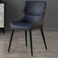 Scandinavian Style Faux Leather Dining Chair Solid Back Chair with 4 Black Finish Legs Clearhalo ' kitchen&dining_furn' 'Dining Chairs' 'Dining Tables & Seating' 'dining_chair' 'furn' 'furn_dining_chair' 'Furniture' 'furniture_dining_chair' 'Kitchen & Dining Furniture' 'kitchen' 1200x1200_c6743111-b729-46d1-9bef-5ff7a64d03d4