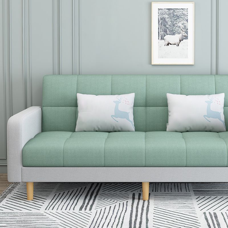 80"High Modern Nordic Square Arm Convertible Sofa with pillows Clearhalo 'furn' 'furn_sofas' 'Furniture' 'furniture_sofas' 'kitchen' 'kitchen_sofas' 'Living Room Furniture' 'Sofa' 'sofas' 1200x1200_c6759691-83d9-4aae-b78c-0ae93a30ec60