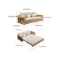 32" Wide Scandinavian Sofa Bed Pillow Included Wood Sleeper Sofa