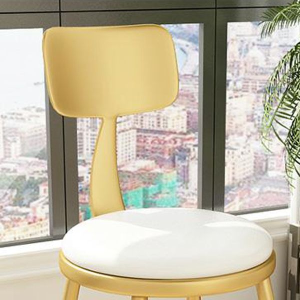 Glam Armless Kitchen Dining Side Chair Open Back Dining Side Chair Clearhalo 'Dining Chairs' 'Dining Tables & Seating' 'dining_chair' 'furn' 'furn_dining_chair' 'Furniture' 'Kitchen & Dining Furniture' 1200x1200_c67750ac-a934-4a15-9fa3-c52d987d64fb