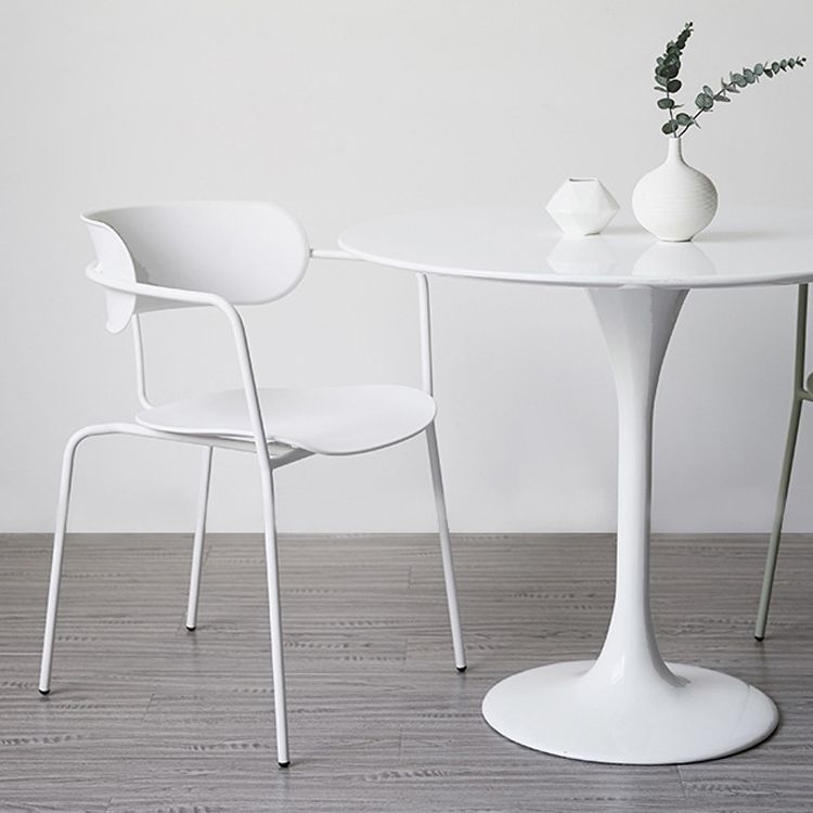 Contemporary Arm Plastic Side Chair for Home Open Back Side Chair Clearhalo 'Dining Chairs' 'Dining Tables & Seating' 'dining_chair' 'furn' 'furn_dining_chair' 'Furniture' 'furniture_dining_chair' 'Kitchen & Dining Furniture' 1200x1200_c678d182-b2a9-4bef-b408-45132c079f8d