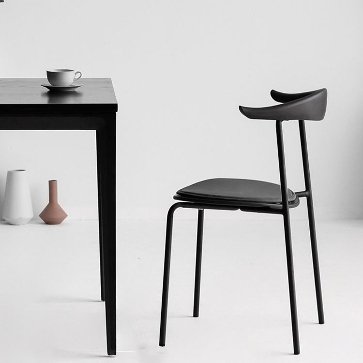 Minimalist Style Open Back Dining Side Chair Armless Dining Side Chair for Home (Set of 2) Clearhalo ' kitchen&dining_furn' 'Dining Chairs' 'Dining Tables & Seating' 'dining_chair' 'furn' 'furn_dining_chair' 'Furniture' 'furniture_dining_chair' 'Kitchen & Dining Furniture' 'kitchen' 1200x1200_c6797b84-e219-4969-96e4-9ddef0df9886
