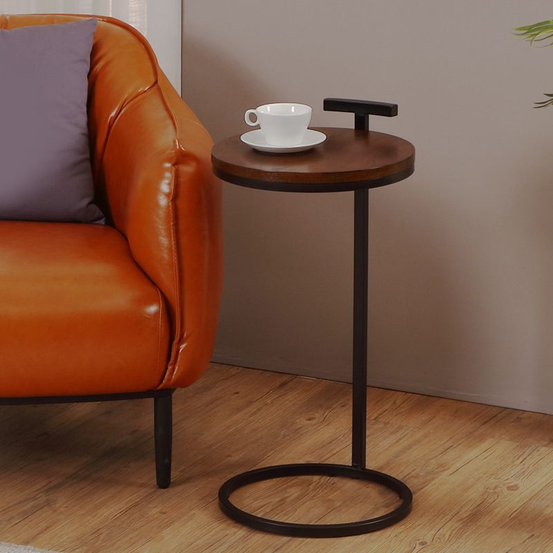 Frame Shaped Base Cocktail Table Multi-color Selection of Wood Material Round Coffee Table Clearhalo 'Coffee & Accent Tables' 'End & Side Tables' 'end_side_tables' 'furn' 'furn_end_side_tables' 'Furniture' 'Living Room Furniture' 1200x1200_c679d0eb-c528-47c3-84ad-155e693f49e9