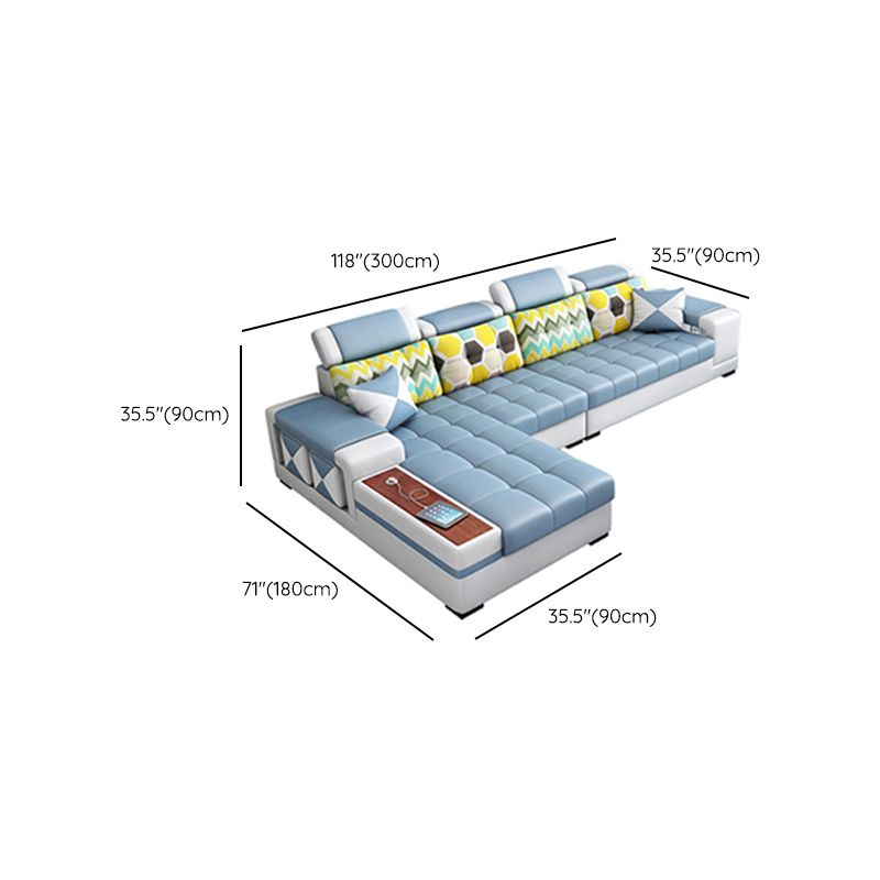 Contemporary Solid Wood Faux Leather Pillow Top Arm Sofa with Storage Clearhalo 'furn' 'furn_sofas' 'Furniture' 'Living Room Furniture' 'Sofa' 'sofas' 1200x1200_c679eb94-a329-4d5d-95d6-da1e03d3d9d1