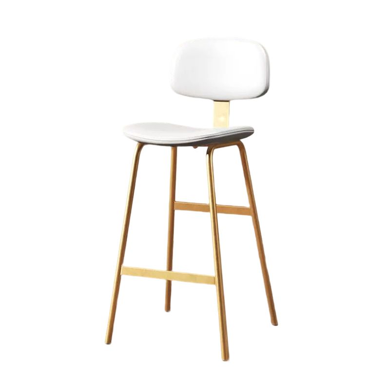 Modern Style Bar-stool Metal Legs Bucket Leather Seat Barstool for Restaurant Kitchen Clearhalo 'Bar Furniture' 'Bar Stools' 'bar_stools' 'furn' 'furn_bar_stools' 'furniture_bar_stools' 'Kitchen & Dining Furniture' 'kitchen&dining_furn' 'kitchen' 'kitchen_furn' Furniture' 1200x1200_c67b79c1-d871-43d7-838b-8626fc260271