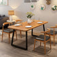 Industrial Rectangle Dining Table Wooden Table with Metal Legs for Kitchen Clearhalo 'Dining Tables & Seating' 'Dining Tables' 'dining_table' 'furn' 'furn_dining_table' 'Furniture' 'Kitchen & Dining Furniture' 1200x1200_c681ff01-1f4d-4c20-a127-1a744631ee15