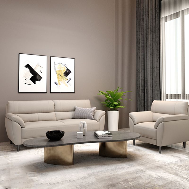 Sewn Pillow Back Pillow Top Arm Ultra-Modern Sofa with Stain Resistant Clearhalo 'furn' 'furn_sofas' 'Furniture' 'furniture_sofas' 'kitchen' 'kitchen_sofas' 'Living Room Furniture' 'Sofa' 'sofas' 1200x1200_c684baf0-3161-4385-ac55-33e54de1ecc8