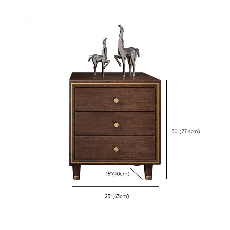 Glam Solid Wood Storage Chest Bedroom Chest in Brown with Drawers Clearhalo 'Bedroom Furniture' 'Dressers & Chests' 'dressers_chests' 'furn' 'furn_dressers_chests' 'Furniture' 1200x1200_c68561b8-7d2e-4281-8506-6cd85d70f57a