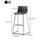 Modern Bar-stool Plastic Counter Bar Stool with Metal Legs for Kitchen Clearhalo 'Bar Furniture' 'Bar Stools' 'bar_stools' 'Furniture' 'furniture_bar_stools' 'Kitchen & Dining Furniture' 1200x1200_c685fcba-33f9-4728-89b9-d636ab9ad66a