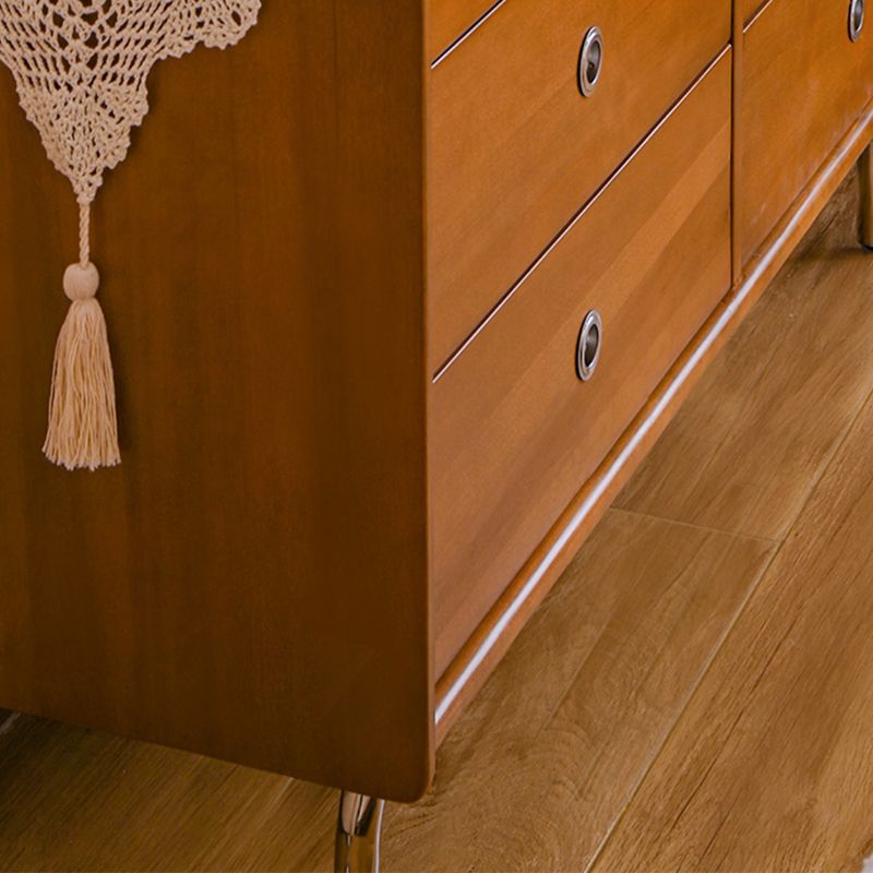 Mid-Century Modern Rectangle Accent Chest Solid Wood Accent Chest