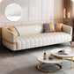 Contemporain 25,6 "H Faux Tuxedo bras SOFA pour le salon