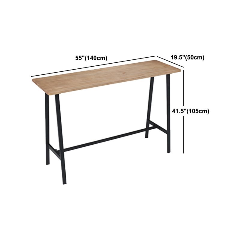 Juego de mesa de bar Glam para interiores, juego de mostrador con caballete de madera maciza de 1/2/3/5 piezas en color natural