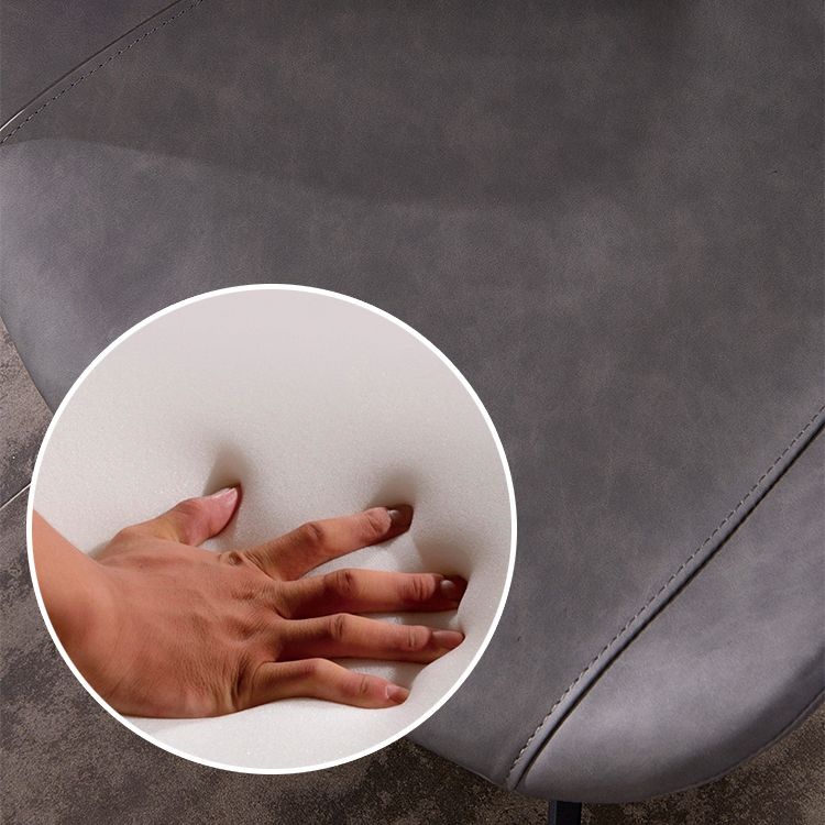 Industrial Style Leather Dining Chairs Solid Back Armless Side Chairs for Home Use Clearhalo ' kitchen&dining_furn' 'Dining Chairs' 'Dining Tables & Seating' 'dining_chair' 'furn' 'furn_dining_chair' 'Furniture' 'furniture_dining_chair' 'Kitchen & Dining Furniture' 'kitchen' 1200x1200_c68c76cd-b090-4be1-9545-b983d3ad7265