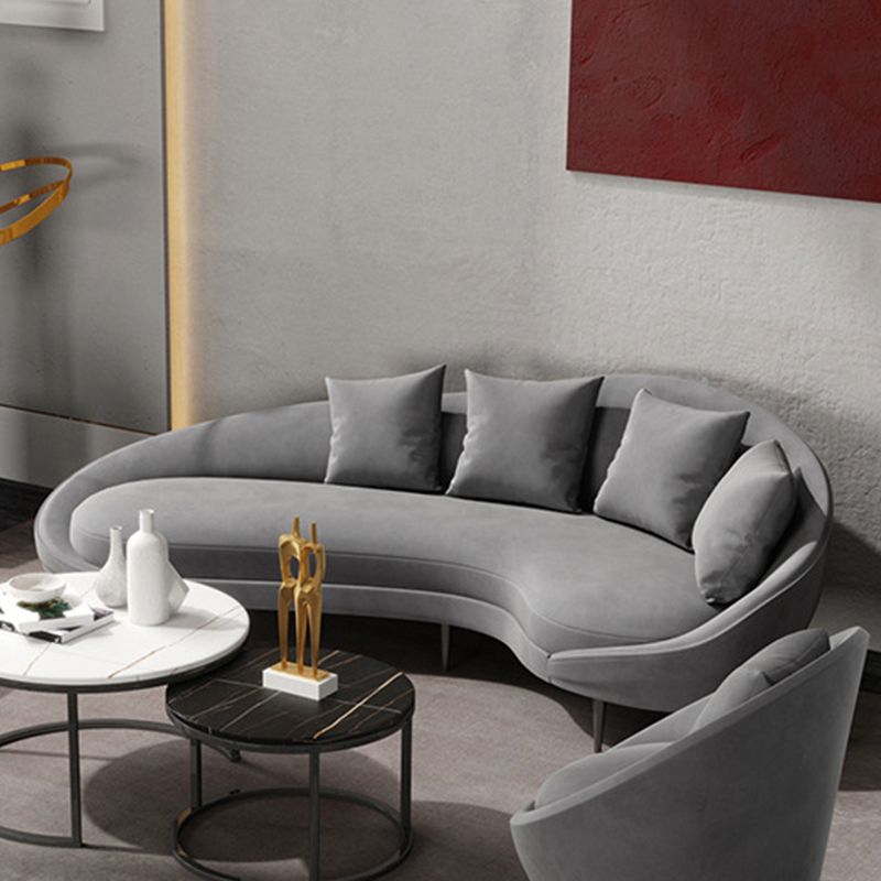 Gefällt mir Armsofa Samtkrümmungssofa für Wohnzimmer, Wohnung