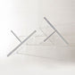 Contemporary White Rectangular Stone Dining Table with Acrylic Base