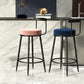 Modern Armless Backrest Counter Stool Iron Cashier Bar Stool with Cushion and Pedal Clearhalo 'Bar Furniture' 'Bar Stools' 'bar_stools' 'furn' 'furn_bar_stools' 'Furniture' 'furniture_bar_stools' 'Kitchen & Dining Furniture' 1200x1200_c69050fe-bf5f-4dc7-9d52-7d676dd1e76e