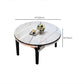Glossy White Dinette Table with Wooden Legs Contemporary Foldable Dining Table for Home Clearhalo 'Dining Tables & Seating' 'Dining Tables' 'dining_table' 'furn' 'furn_dining_table' 'Furniture' 'Kitchen & Dining Furniture' 1200x1200_c691023b-83c2-49c7-a3b1-6bc3e68ed6dc