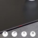 Table à manger en pierre moderne médiévale, 4 pieds noirs, pour salle à manger