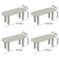 Solid Wood Legs Contemporary Free Form Dining Table Sintered Stone Dining Table for Kitchen Clearhalo ' dining_table' 'Dining Tables & Seating' 'Dining Tables' 'furn' 'furn_dining_table' 'Furniture' 'furniture_dining_table' 'Kitchen & Dining Furniture' 'kitchen&dining_furn' 'kitchen' 'kitchen_dining_table' 1200x1200_c694f35e-0723-4c97-989d-1795fdee7fac