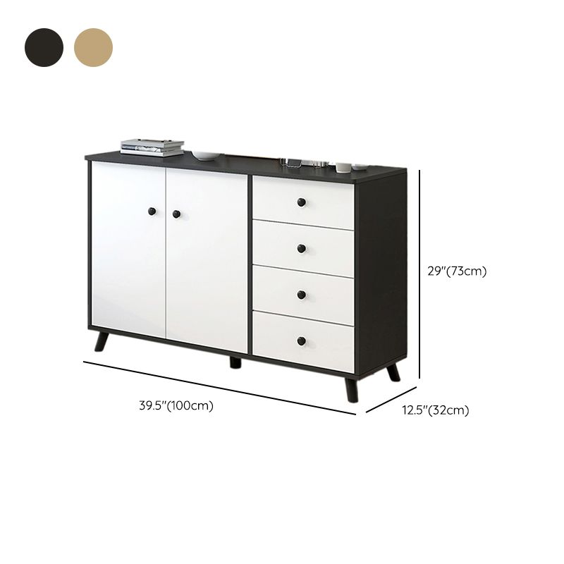 Armadio in legno fabbricato mobile moderno accento con porta e cassetto