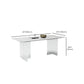 Medieval Modern Stone Dining Table Double Pedestal Rectangle Table for Dining Room Clearhalo 'Dining Tables & Seating' 'Dining Tables' 'dining_table' 'furn' 'furn_dining_table' 'Furniture' 'Kitchen & Dining Furniture' 1200x1200_c69890d5-0533-4d77-b295-ec66c0f27f3a