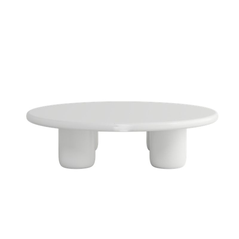 Scandinavian 4 Legs Coffee Table Round 1 Single Cocktail Table Clearhalo 'Coffee & Accent Tables' 'Coffee Tables' 'coffee_tables' 'furn' 'furn_coffee_tables' 'Furniture' 'Living Room Furniture' 1200x1200_c698c29d-853f-484c-897e-3b8a03f79c39