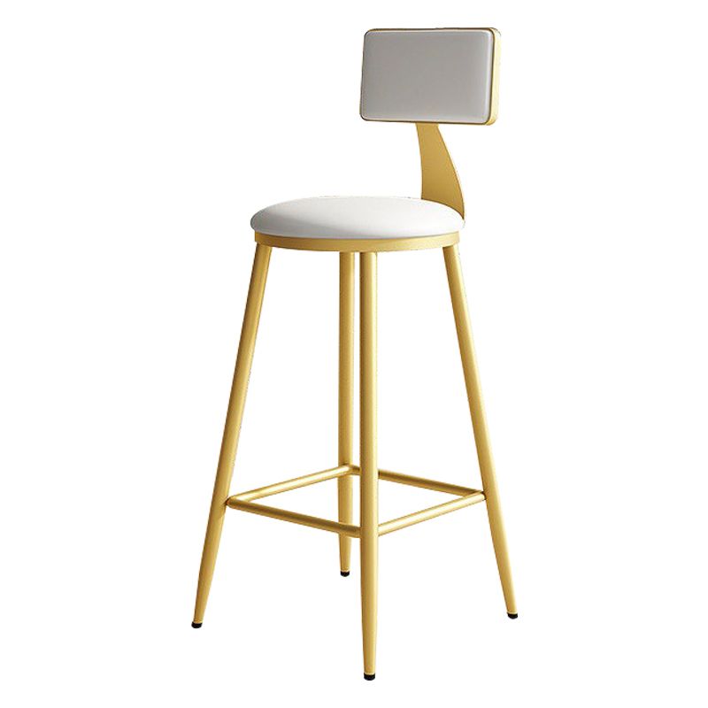 Home Matte Finish Upholstered Stools Glam Low Back Bar Stool Clearhalo 'Bar Furniture' 'Bar Stools' 'bar_stools' 'Furniture' 'furniture_bar_stools' 'Kitchen & Dining Furniture' 1200x1200_c6990700-8fab-4c06-98e8-1db1ae3567ca