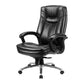 Fauteuil contemporain à bras rembourrés, mécanisme d'inclinaison, chaise de bureau noire