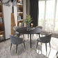 Sintered Stone Matte Finish Restaurant Table 4 Legs Glam Style Dining Table Clearhalo 'Dining Tables & Seating' 'Dining Tables' 'dining_table' 'furn' 'furn_dining_table' 'Furniture' 'furniture_dining_table' 'Kitchen & Dining Furniture' 'kitchen' 'kitchen_dining_table' 1200x1200_c6996aa6-f8ea-4ae1-b8bd-1cf25b9c8fa5
